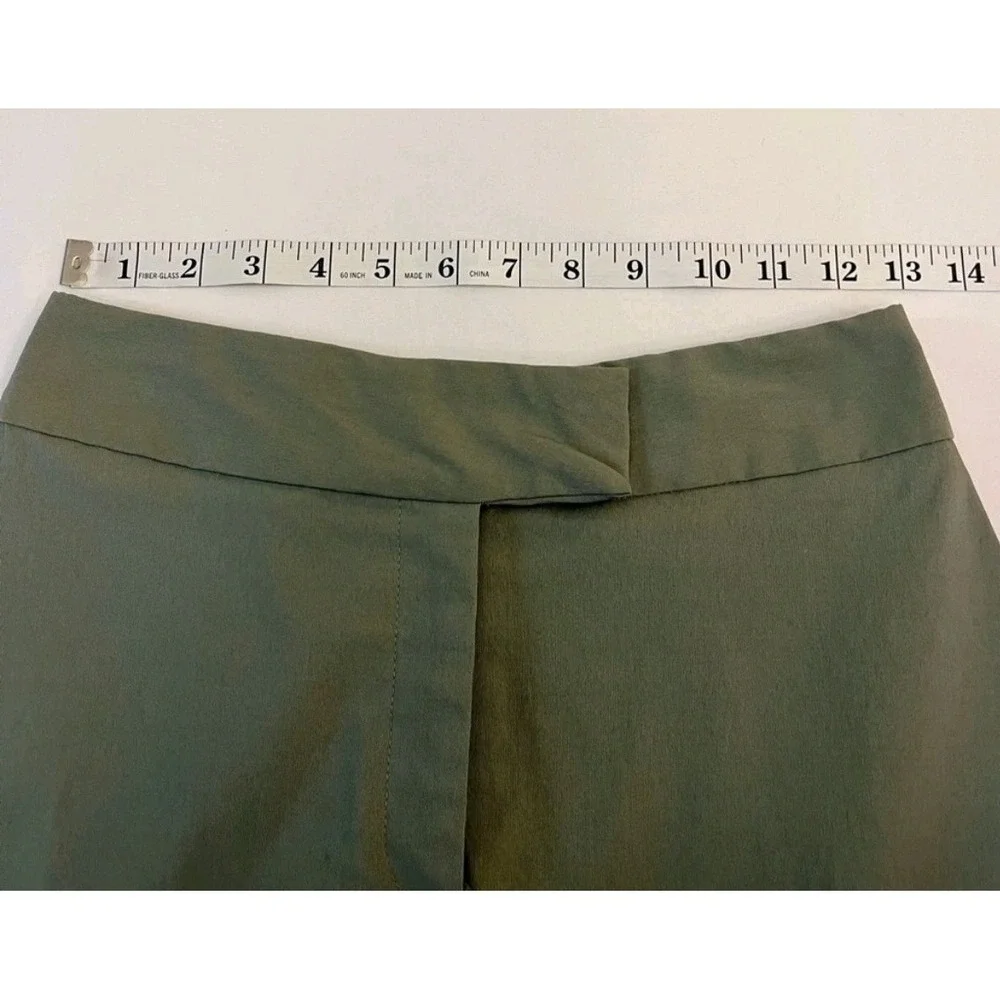 Vintage 90s Caché Olive Green Mini Skirt Size: 4 Chic, Preppy, Y2K, Classic NWOT